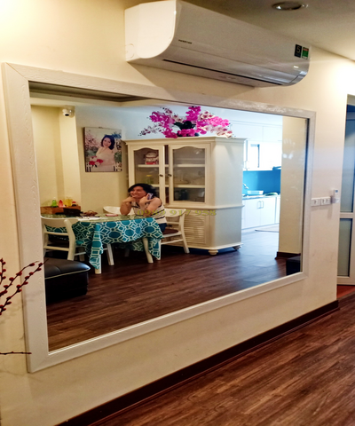 Gương Khung composite, Gương soi toàn thân mã F7 trắng xoáy