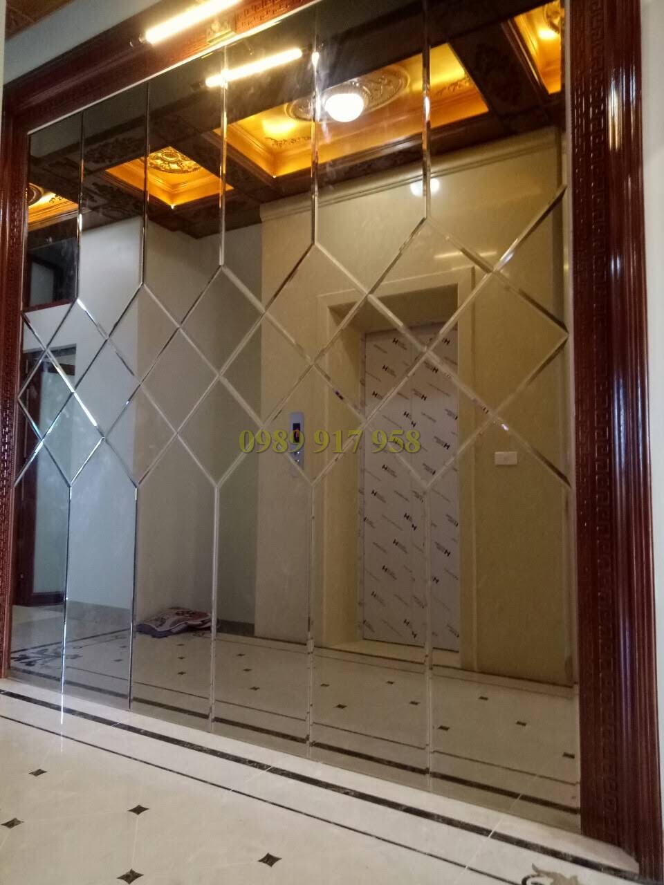 Gương Bỉ màu trà