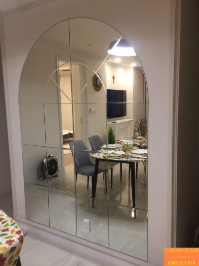 Gương dán tường, gương trang trí, gương ghép , gương bỉ, gương ocean glass, gương dán tường bàn ăn, gương bàn ăn, gương phòng khách