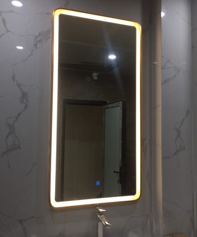 GƯƠNG BỈ ĐÈN LED VIỀN NHÔM