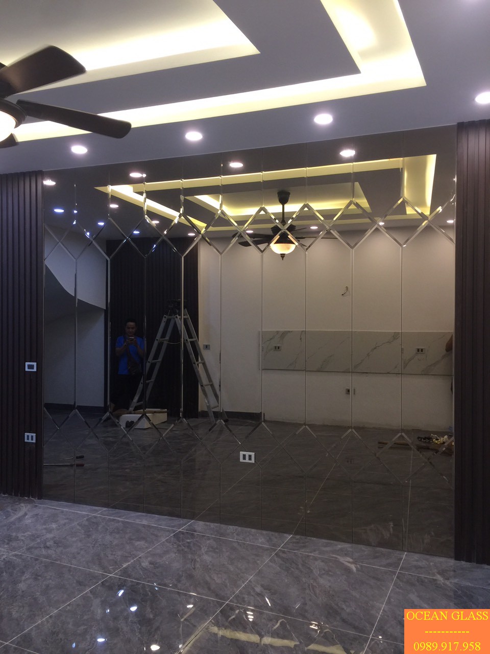 Gương dán tường, gương trang trí, gương ghép
