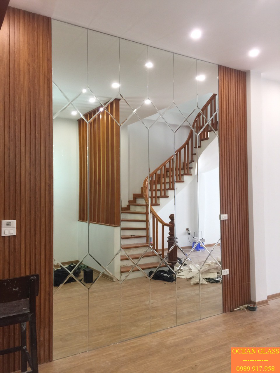 Gương dán tường, gương trang trí, gương ghép